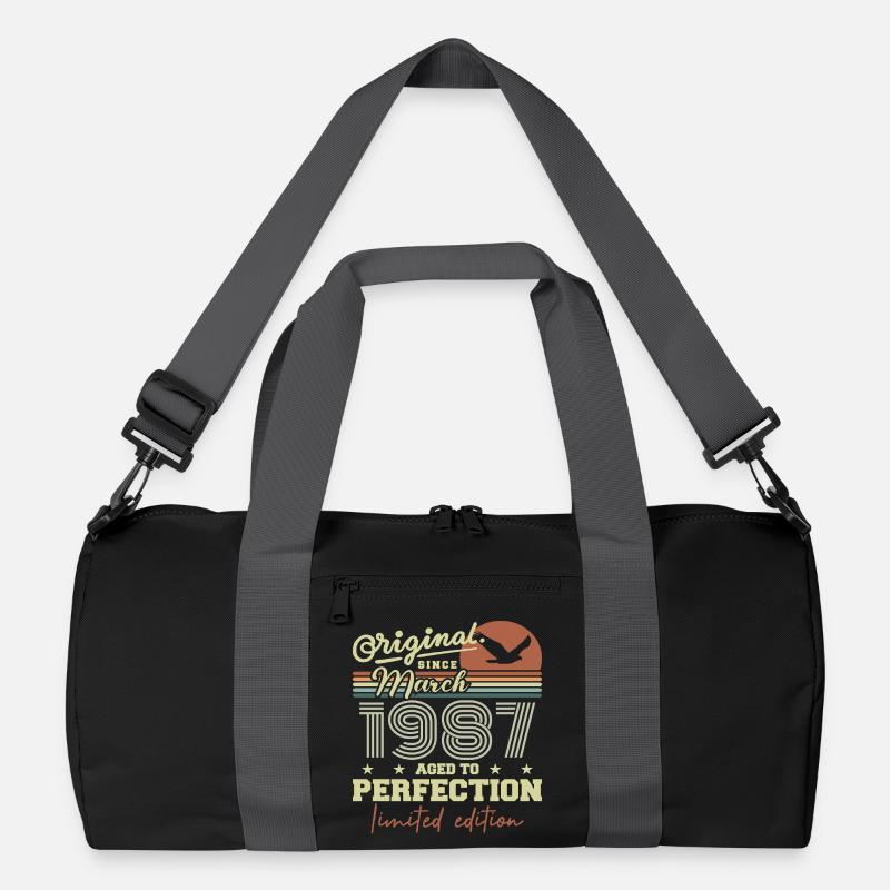 Geburtstag März 1987 Recycelte Duffel Bag