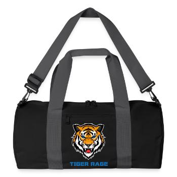 Tiger Gym Workout - Recycelte Duffel Bag - Schwarz/Graphitgrau - Vorne