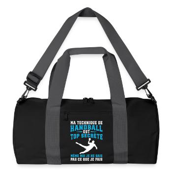 handball - Recycled Duffel Bag - black/graphite grey - Front
