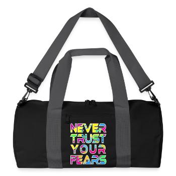 Never Fears W - Recycled Duffel Bag - black/graphite grey - Front