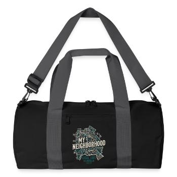 Local Love Berlin - Recycelte Duffel Bag - Schwarz/Graphitgrau - Vorne