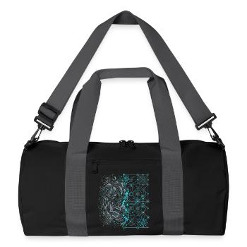 Ordre numérique et chaos - Sac de sport recyclé - noir/gris graphite - Devant