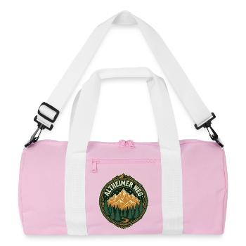 Hiking Mountains - Recycled Duffel Bag - pink/white - Front