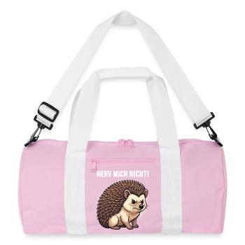 Nerv Mich Nicht Igel Igelliebhaber Igelfan Stachel - Recycelte Duffel Bag - Rosa/Weiß - Vorne