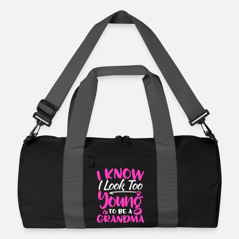 Ich weiß, dass ich zu jung aussehe, um ein Großmutter-Hemd zu sein Recycelte Duffel Bag