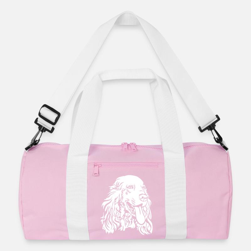 Cocker Spaniel Kopf "Black Edition" Recycelte Duffel Bag