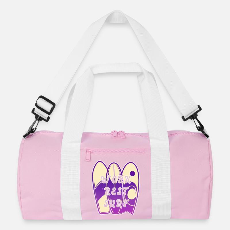 Surfing Spruch Design Recycelte Duffel Bag