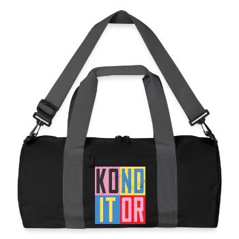 Design de Chef Pâtissier - Sac de sport recyclé - noir/gris graphite - Devant