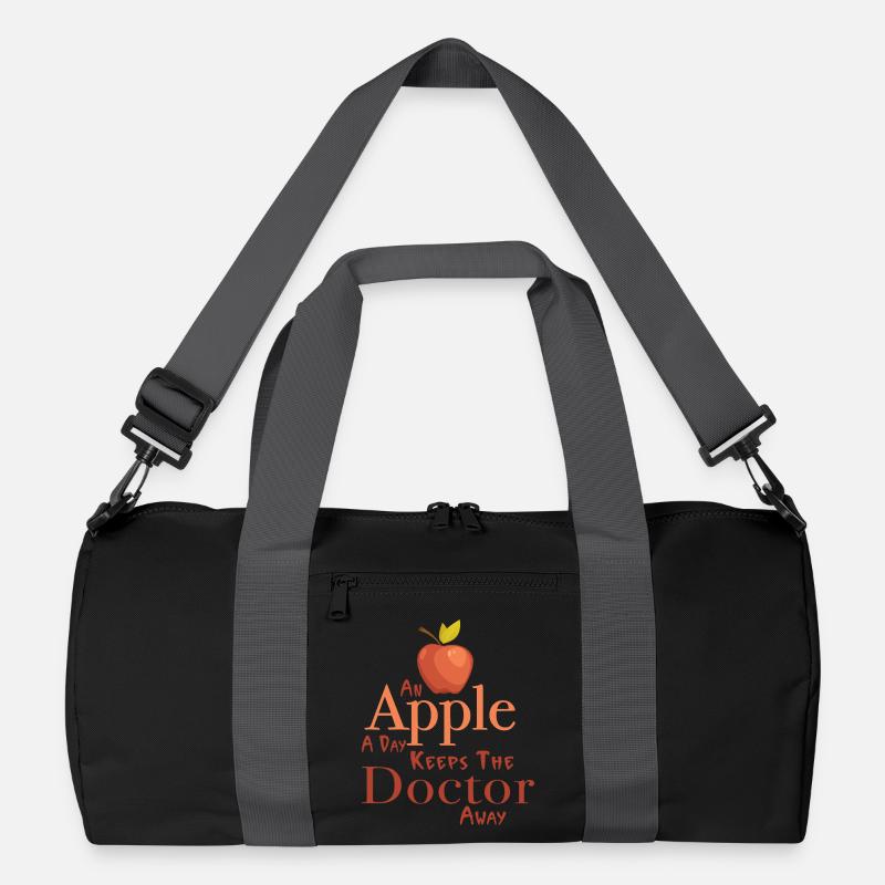 An apple a day keeps the doctor away Recycled Duffel Bag