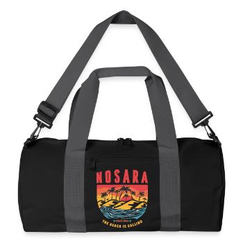 Design de plage de Nosara Costa Rica - Sac de sport recyclé - noir/gris graphite - Devant