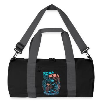 Bora Bora - Récif Corallien - Sac de sport recyclé - noir/gris graphite - Devant
