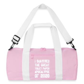 Papier toilette Apocalypse - Sac de sport recyclé - rose/blanc - Devant