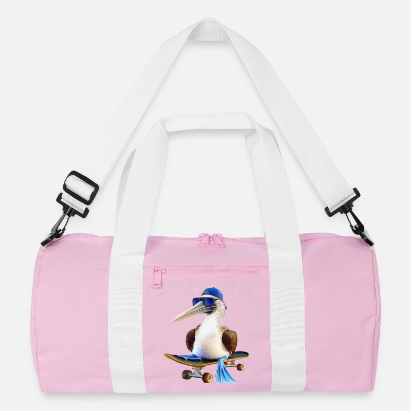 Blue-footed booby skateboard Recycled Duffel Bag