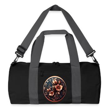Biotechnology AI Design Flowers - Recycled Duffel Bag - black/graphite grey - Front