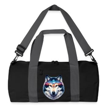 Wolf - Recycled Duffel Bag - black/graphite grey - Front