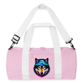 Wolf - Recycled Duffel Bag - pink/white - Front