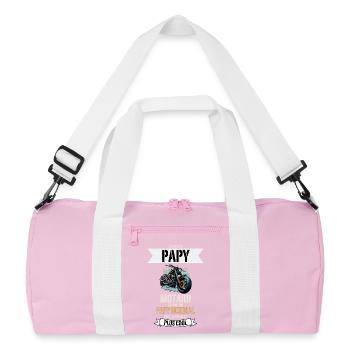 Papy Motard Plus Cool - Sac de sport recyclé - rose/blanc - Devant