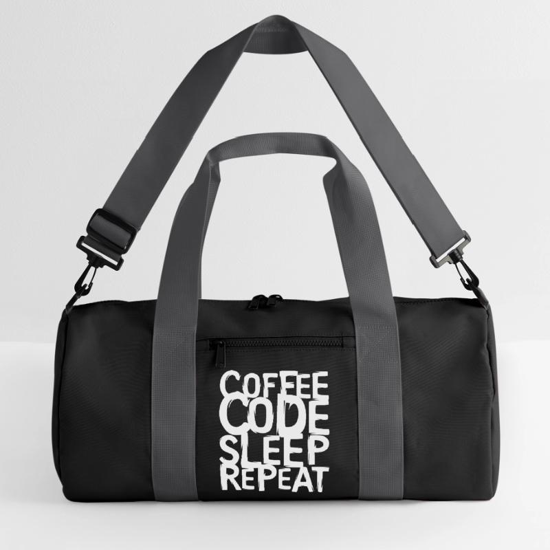 coffee code Programmierer - Informatik Arbeit Logo Recycelte Duffel Bag