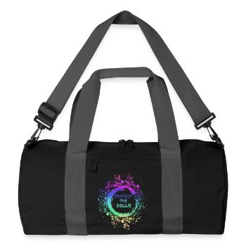 trans, pride, LGBT,regenbogen, protect the dolls - Recycled Duffel Bag - black/graphite grey - Front