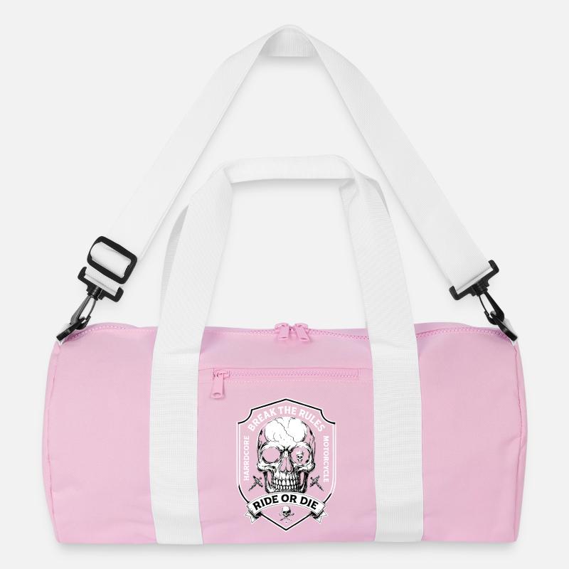 Motorradfahrer Biker Chopper Break The Rules  Recycelte Duffel Bag