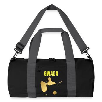 GWADA Golden Map West Indies T-shirt - Recycled Duffel Bag - black/graphite grey - Front
