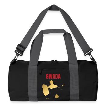 GWADA Golden Map West Indies T-shirt - Recycled Duffel Bag - black/graphite grey - Front