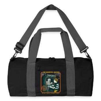 L’arcade hantée - Sac de sport recyclé - noir/gris graphite - Devant