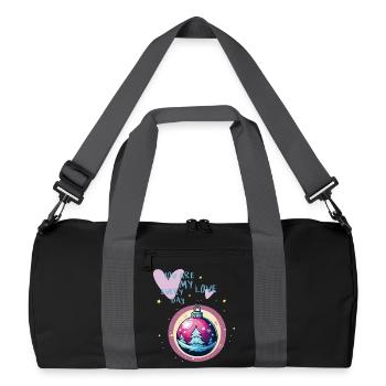 Christmas Ball Love - Recycled Duffel Bag - black/graphite grey - Front