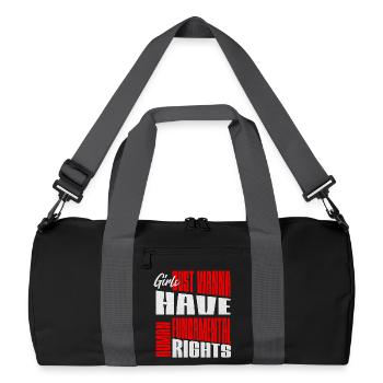 Droits des femmes Droits fondamentaux Présentation - Sac de sport recyclé - noir/gris graphite - Devant