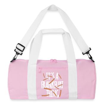 It's a Frankfurt Thing - Recycled Duffel Bag - pink/white - Front