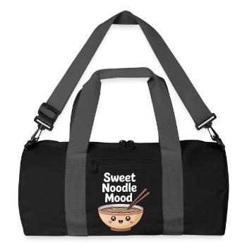 Sweet Noodle Mood - Recycled Duffel Bag - black/graphite grey - Front