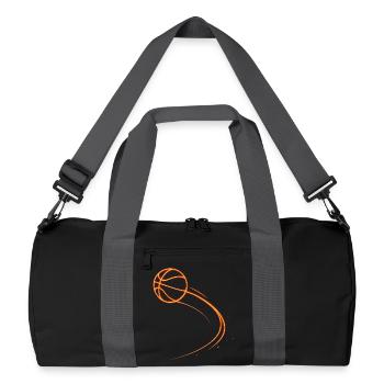 Basketball Basketball Player Gift Idea Baller Bball - Recycled Duffel Bag - black/graphite grey - Front