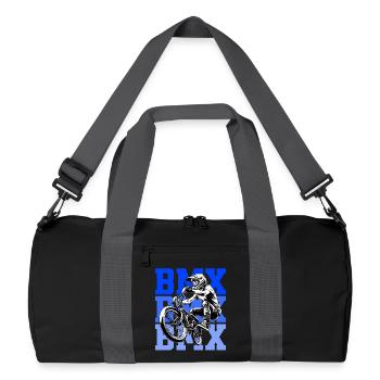 BMX Freestyle Sport Art - Sac de sport recyclé - noir/gris graphite - Devant