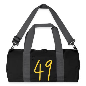 49 - Recycelte Duffel Bag - Schwarz/Graphitgrau - Vorne