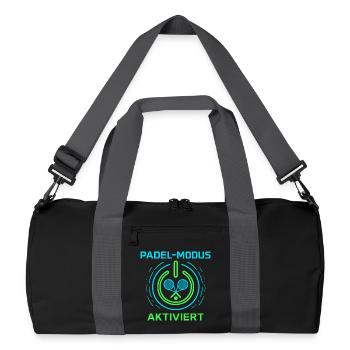 Padel mode activated - Recycled Duffel Bag - black/graphite grey - Front