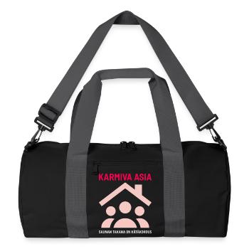 THE CREEPY THING BEHIND THE SAUNA - Recycled Duffel Bag - black/graphite grey - Front