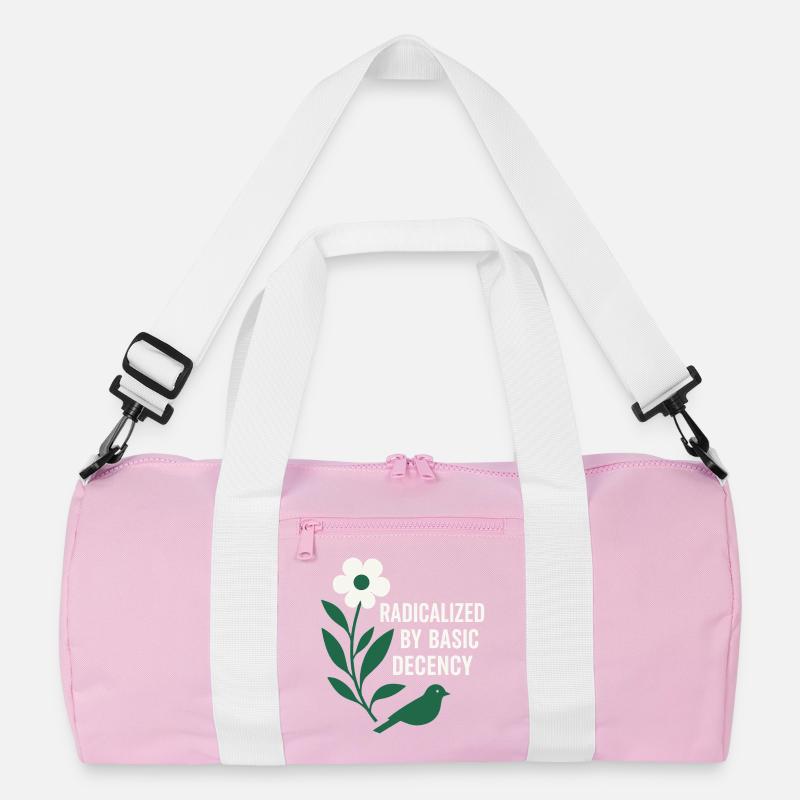Radicalized By Decency Shirt for Activists Recycelte Duffel Bag