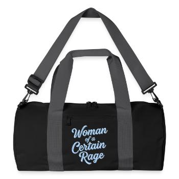 Woman of a Certain Rage Shirt Sticker for Women - Recycled Duffel Bag - black/graphite grey - Front