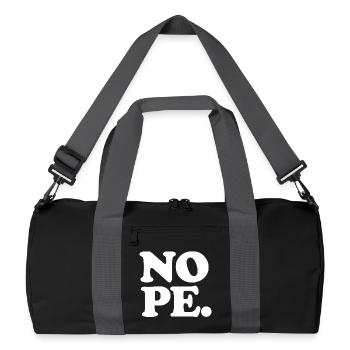 Je dis NON. - Sac de sport recyclé - noir/gris graphite - Devant