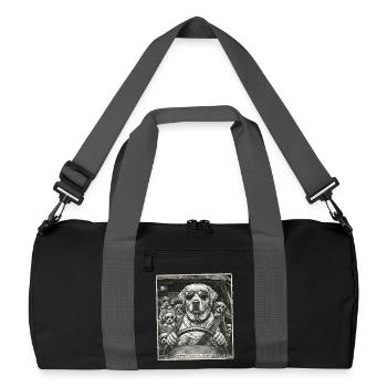 Dog family flashed - Recycled Duffel Bag - black/graphite grey - Front