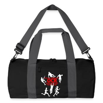 OCR Red – Obstacle Silhouette Design - Recycled Duffel Bag - black/graphite grey - Front