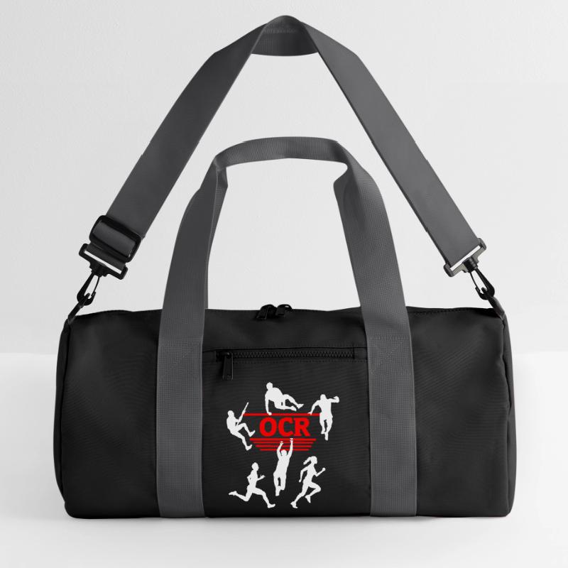 OCR Rouge – Conception de silhouettes d’obstacles Sac de sport recyclé