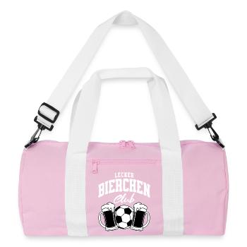 Lecker Bierchen Club - Recycelte Duffel Bag - Rosa/Weiß - Vorne