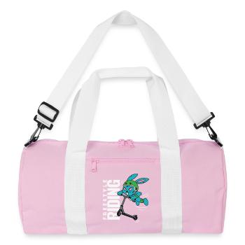 Freestyle Bunny - Recycled Duffel Bag - pink/white - Front
