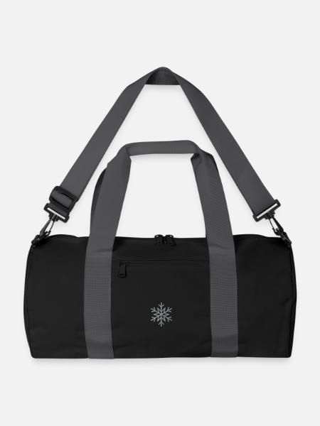 Snowflake - Recycelte Duffel Bag - Schwarz/Graphitgrau