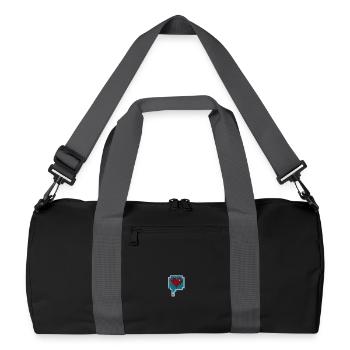 Pixelheart - Recycled Duffel Bag - black/graphite grey - Front