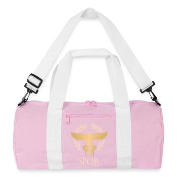 SPQR - Empire flag and republic Ancient Rome - Recycled Duffel Bag - pink/white - Front