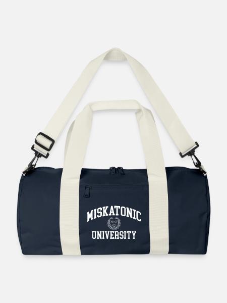 Miskatonic University - Recycelte Duffle Bag - Marineblau/Offwhite