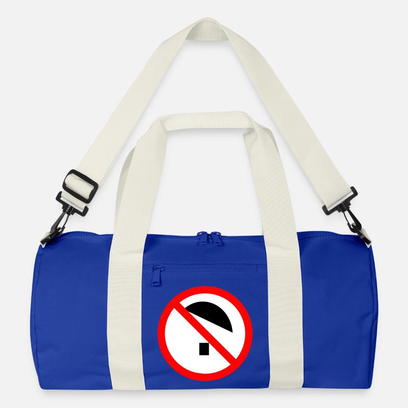 No Nazis - Recycelte Duffel Bag - Leuchtend Königsblau/Offwhite