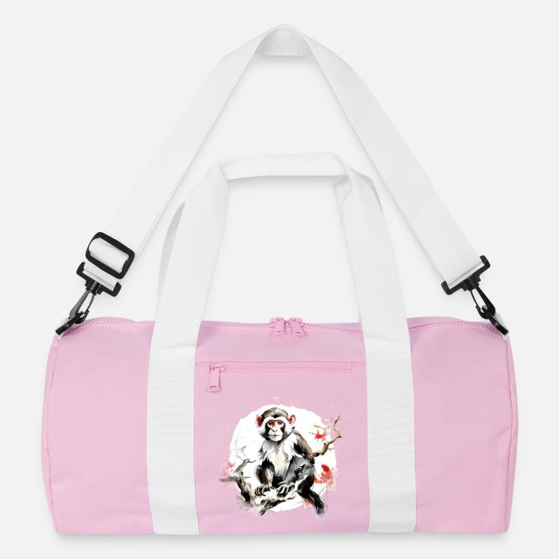 Chinesisches Sternzeichen Affe Recycelte Duffel Bag